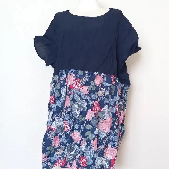 [BUNJANG] Flower Pattern Linen Dress / 플라워 패턴 린넨 원피스