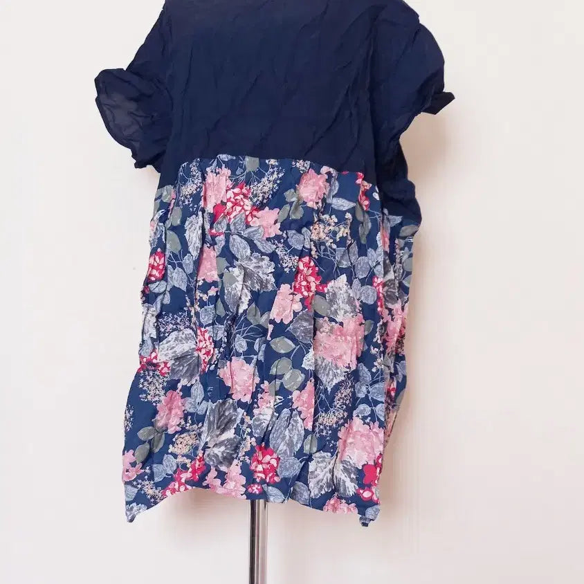 [BUNJANG] Flower Pattern Linen Dress / 플라워 패턴 린넨 원피스