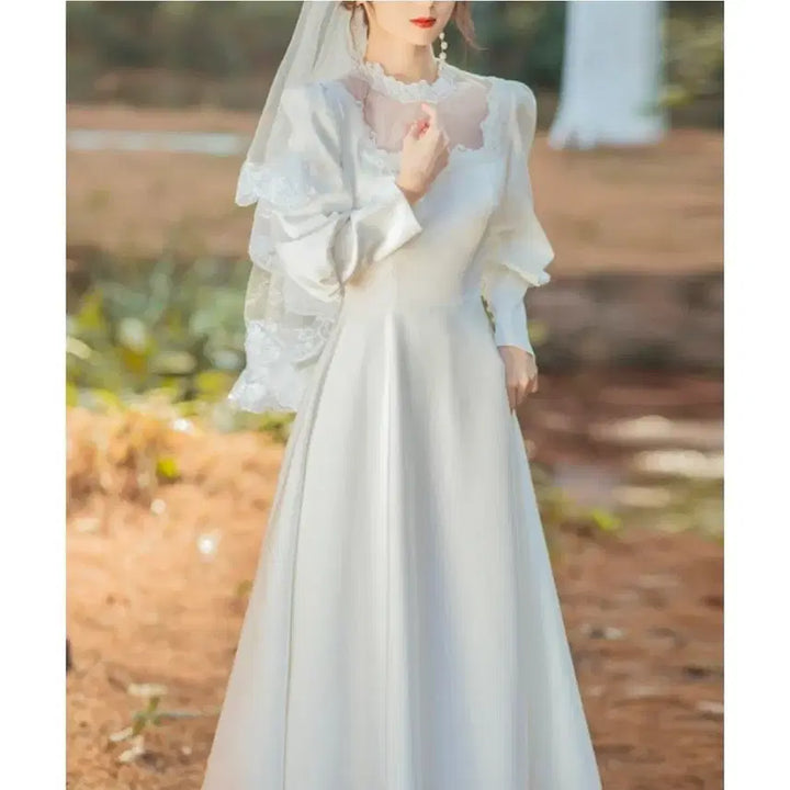 [BUNJANG] Vintage Style White Dress / 셀프웨딩 복고 원피스(고퀄 새상품)