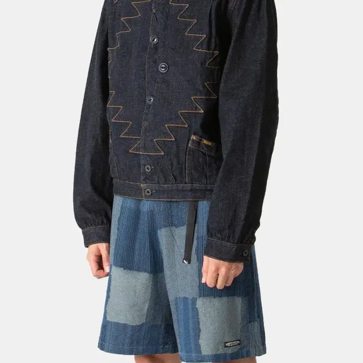 [BUNJANG] Kapital 12oz Santo Domingo Thunderbird Denim Jacket / [46] Kapital 캐피탈 12oz 산토도밍고 썬더버드 데님자켓