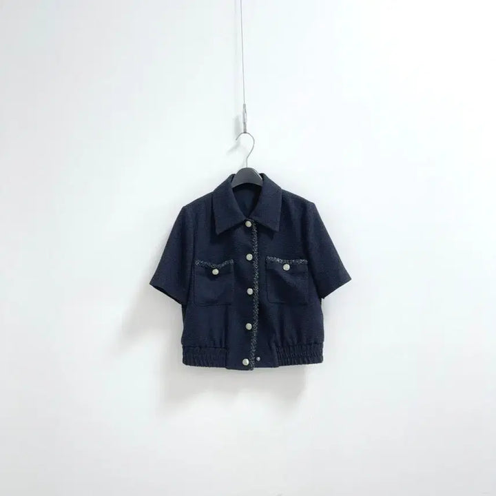 [BUNJANG] Imported Design Short Sleeve Tweed Jacket / 수입 디자인 반팔 트위드 자켓