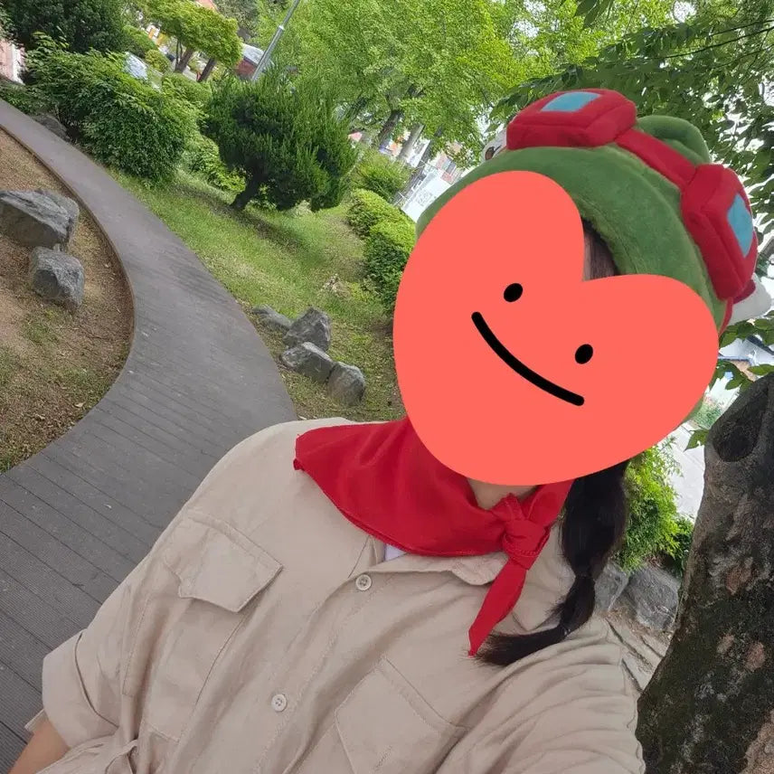[BUNJANG] Teemo Jumpsuit Costume Set / 티모 모자, 티모 옷 (졸업사진 의상 세트) 판매합니다 :)