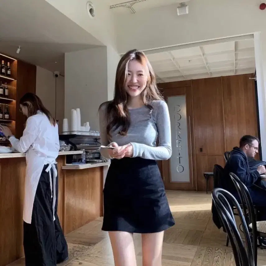 [BUNJANG] Tannat Velvet Suede Skirt (M) / 타낫 벨벳 스웨이드 스커트 새상품 M