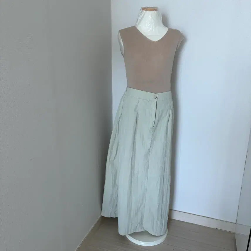 [BUNJANG] Ivory Long Skirt (Free Size) / 아이보리 롱 스커트 Free 사이즈
