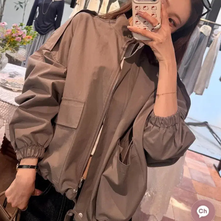 [BUNJANG] Marie Market Makya Jumper Khaki / 마리마켓 막야상 카키