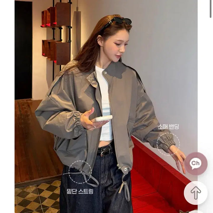[BUNJANG] Marie Market Makya Jumper Khaki / 마리마켓 막야상 카키