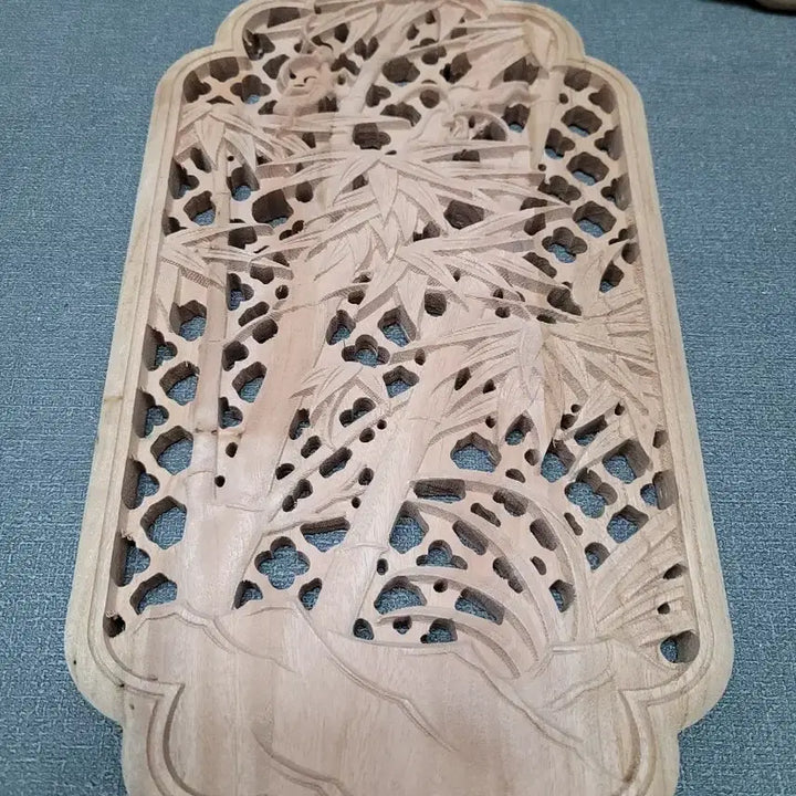 [BUNJANG] Incense Cedar Screen "Four Gracious Plants" Set / 향나무 가림판 사군자 4점 일괄