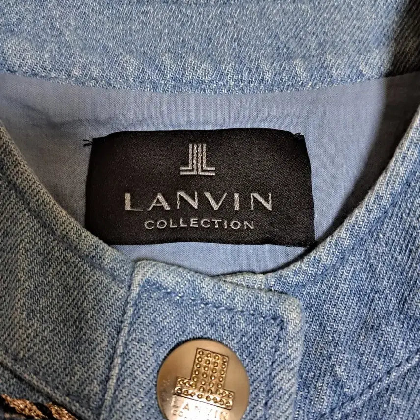 [BUNJANG] Lanvin Check Pattern Denim Vest / 랑방조끼(66~77)