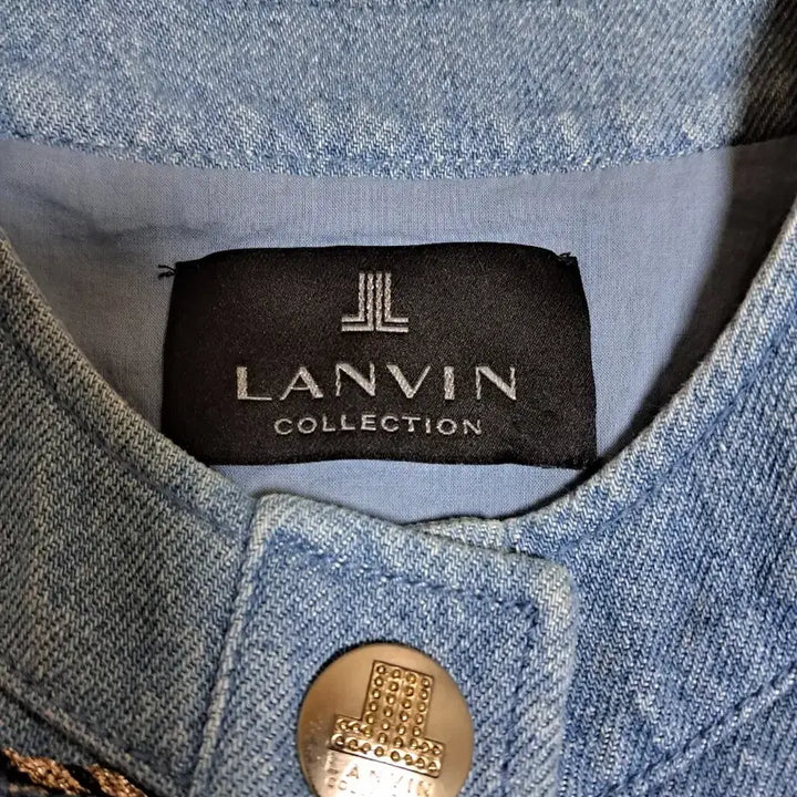 [BUNJANG] Lanvin Check Pattern Denim Vest / 랑방조끼(66~77)