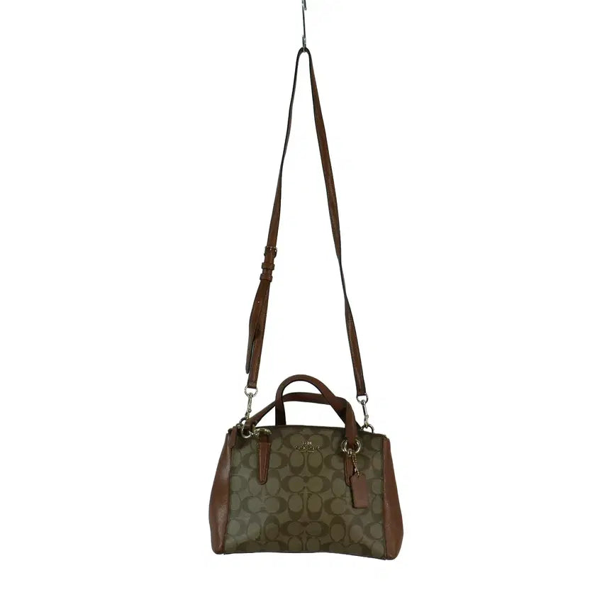[BUNJANG] Coach Signature Canvas Tote Bag &amp; Crossbody Bag / 코치 Coach 정품 시그니처 로고 토트 겸 바디 크로스백