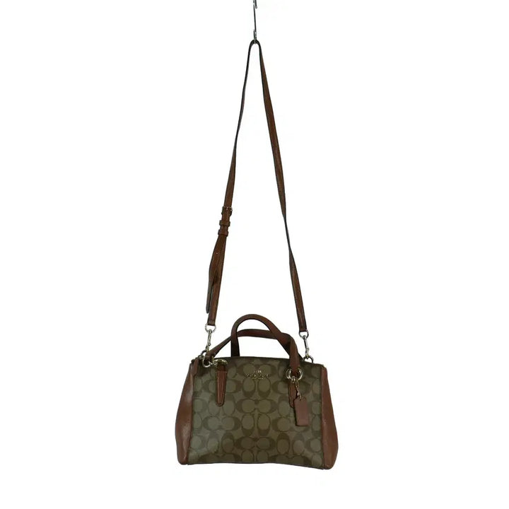 [BUNJANG] Coach Signature Canvas Tote Bag &amp; Crossbody Bag / 코치 Coach 정품 시그니처 로고 토트 겸 바디 크로스백