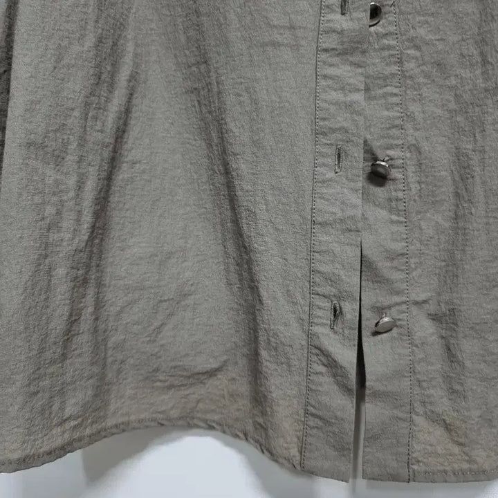 [BUNJANG] M Sense Khaki Brown Short-Sleeve Blouse Size 66 / 미센스 카키 브라운 반팔 셔츠66