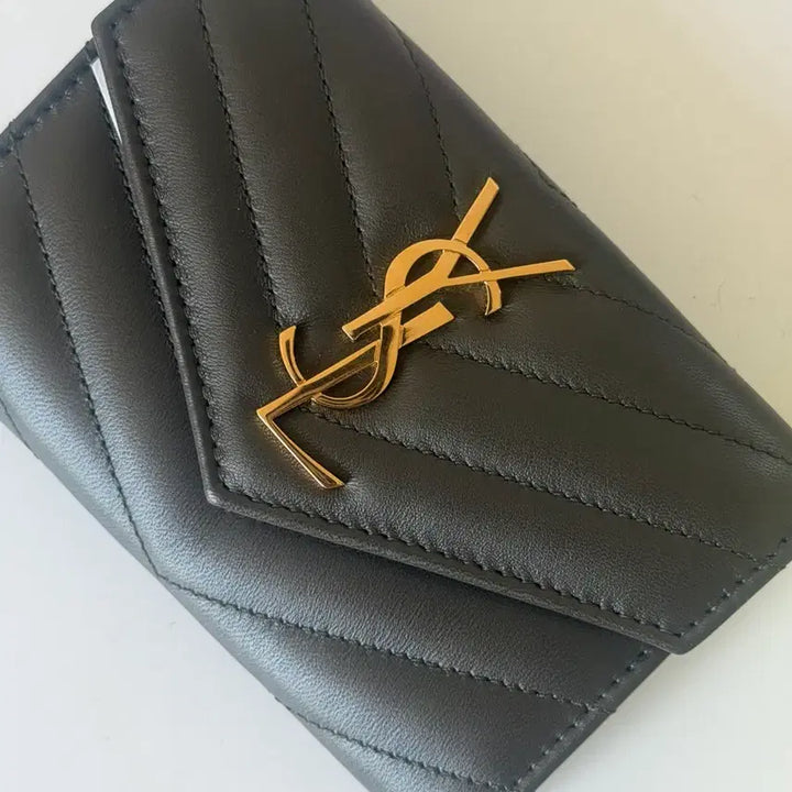 [BUNJANG] Saint Laurent Card Holder Brown / 생로랑 카드지갑