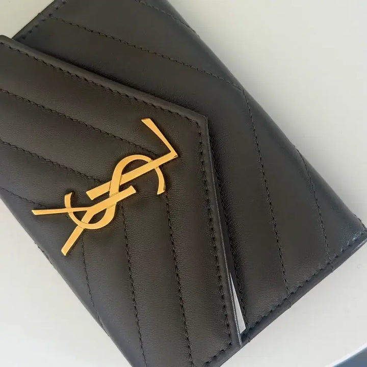 [BUNJANG] Saint Laurent Card Holder Brown / 생로랑 카드지갑