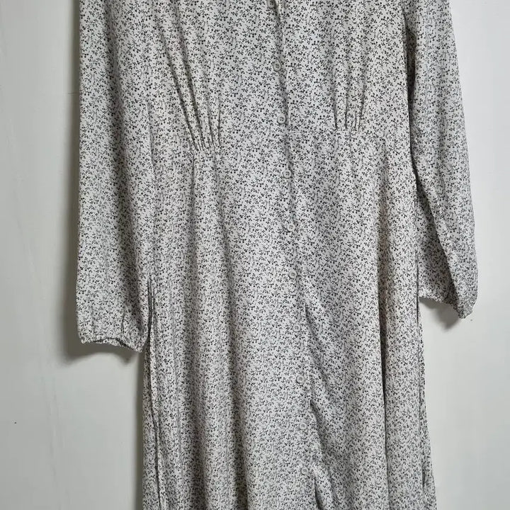 [BUNJANG] Bronze-berry Ivory Floral Snap Dress (Size 55) / S (55) bronze-berry 아이보리 잔꽃 스냅 원피스