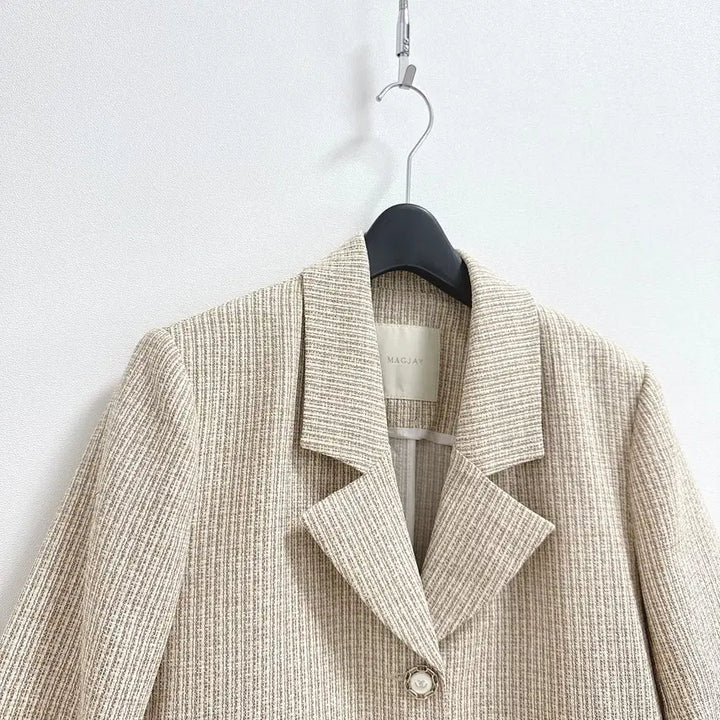 [BUNJANG] Magjay Short Sleeve Tweed Jacket / 매그제이 반팔 트위드 자켓