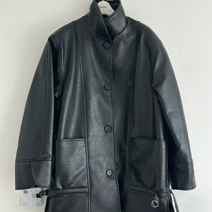 [BUNJANG] FARVEN Leather Jacket / 파르벵 레더 가죽 자켓 FARVEN