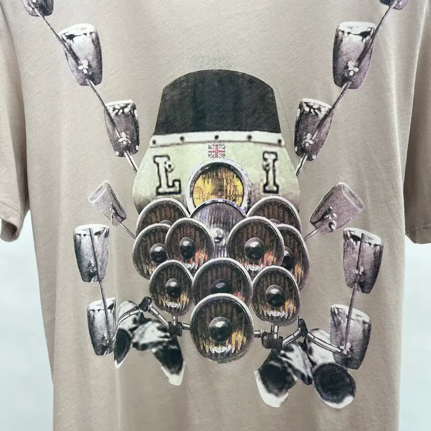 [BUNJANG] Solid Homme Graphic T-Shirt / 솔리드옴므 그래픽반팔티셔츠