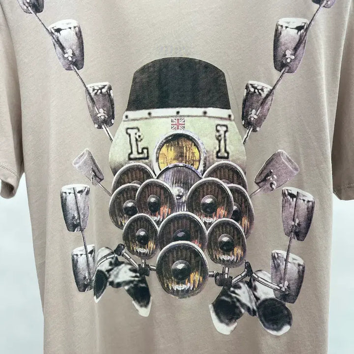 [BUNJANG] Solid Homme Graphic T-Shirt / 솔리드옴므 그래픽반팔티셔츠
