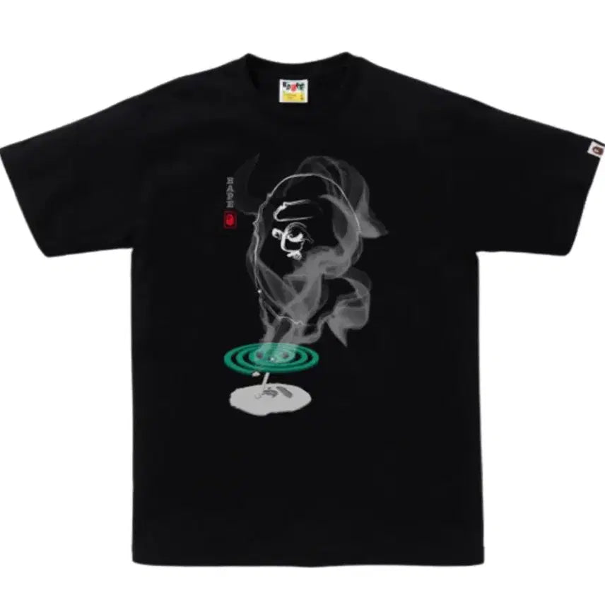 [BUNJANG] BAPE Mosquito Coil Ape Head T-Shirt Black / 베이프 모스키토 코일 에이프 헤드 티셔츠 블랙