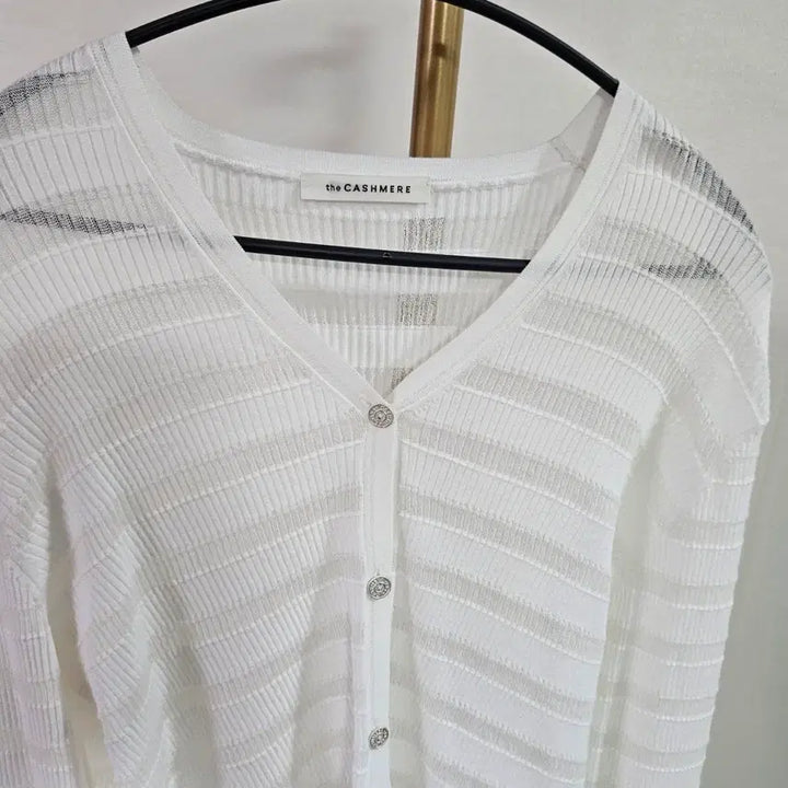 [BUNJANG] The Cashmere 2023 Striped Sheer Cardigan / 2023 더캐시미어 가디건