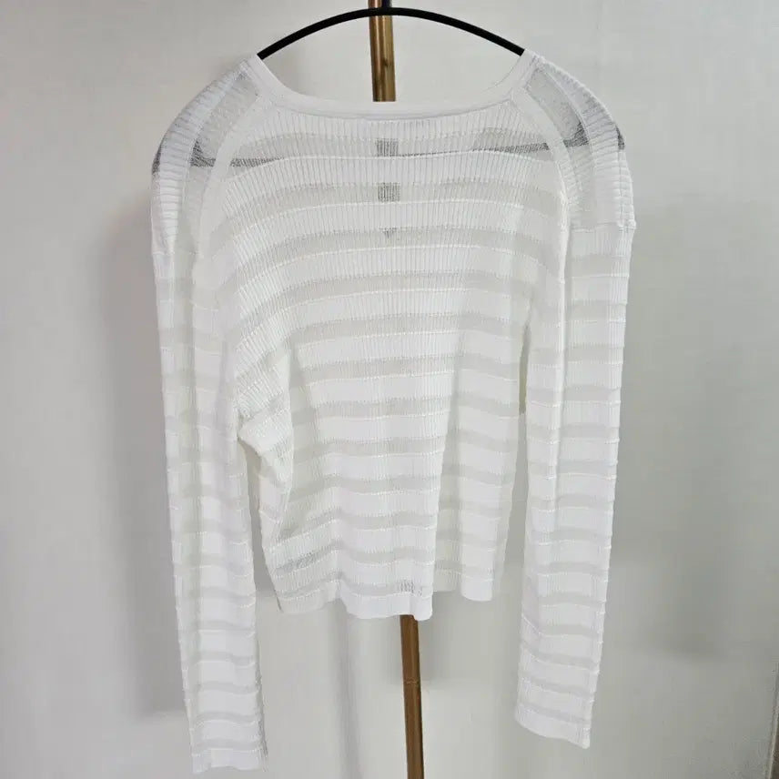 [BUNJANG] The Cashmere 2023 Striped Sheer Cardigan / 2023 더캐시미어 가디건