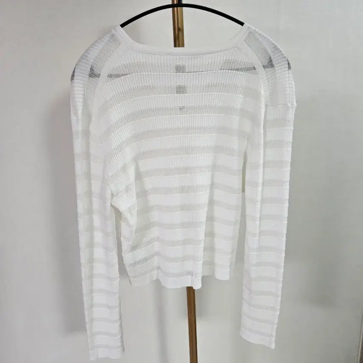 [BUNJANG] The Cashmere 2023 Striped Sheer Cardigan / 2023 더캐시미어 가디건