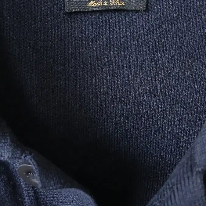 [BUNJANG] Massimo Dutti Navy Collar Knit / 마시모두띠 네이비 카라 니트
