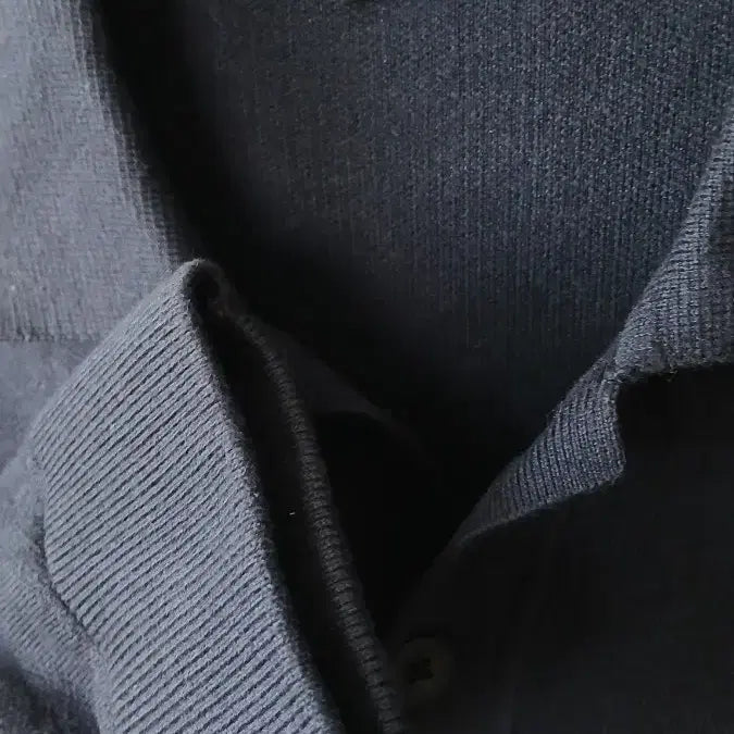 [BUNJANG] Massimo Dutti Navy Collar Knit / 마시모두띠 네이비 카라 니트