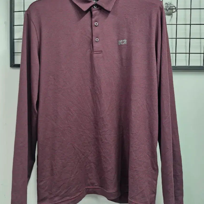 [BUNJANG] K2 Functional Collar Long Sleeve T-Shirt 100L / 100L K2 기능성 카라 긴팔티