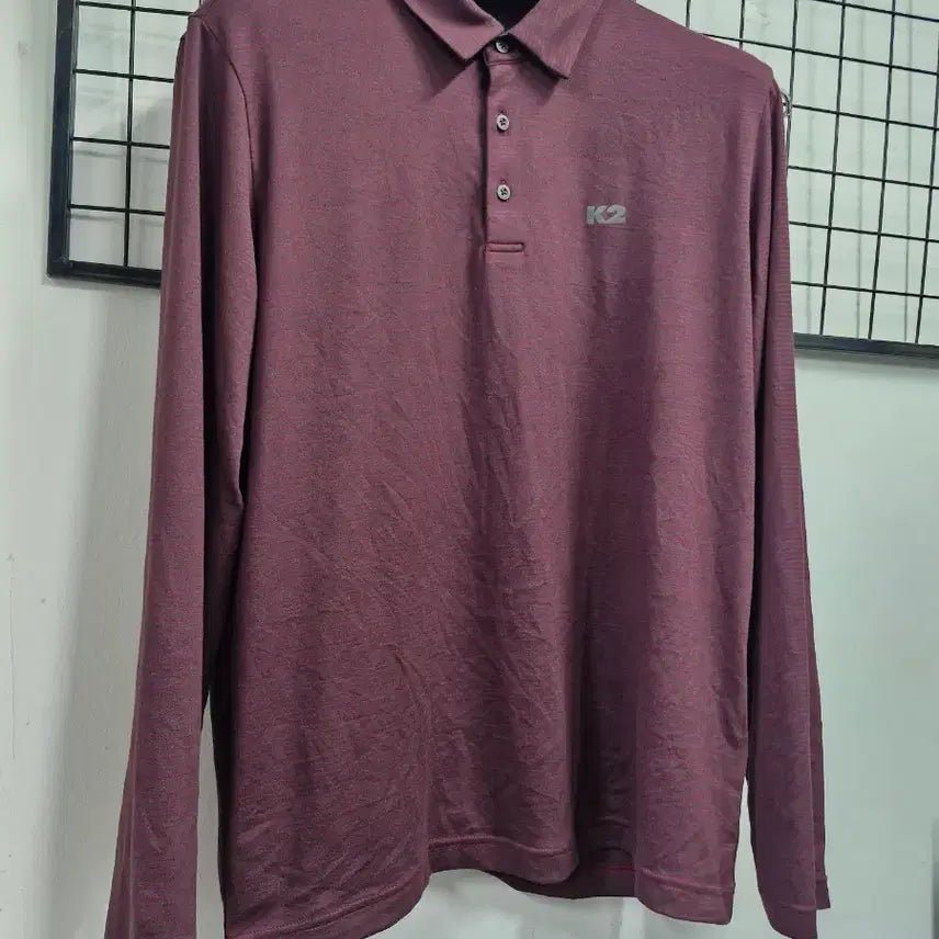 [BUNJANG] K2 Functional Collar Long Sleeve T-Shirt 100L / 100L K2 기능성 카라 긴팔티