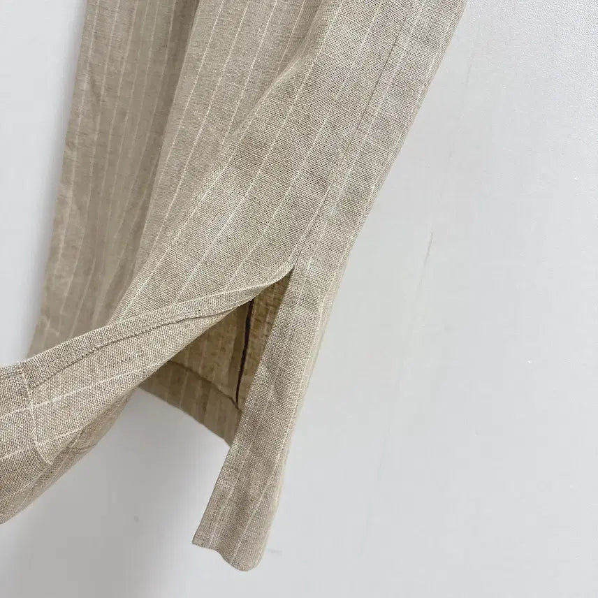 [BUNJANG] Beanpole Beige Linen Midi Skirt / 빈폴 베이지 린넨 미디 스커트