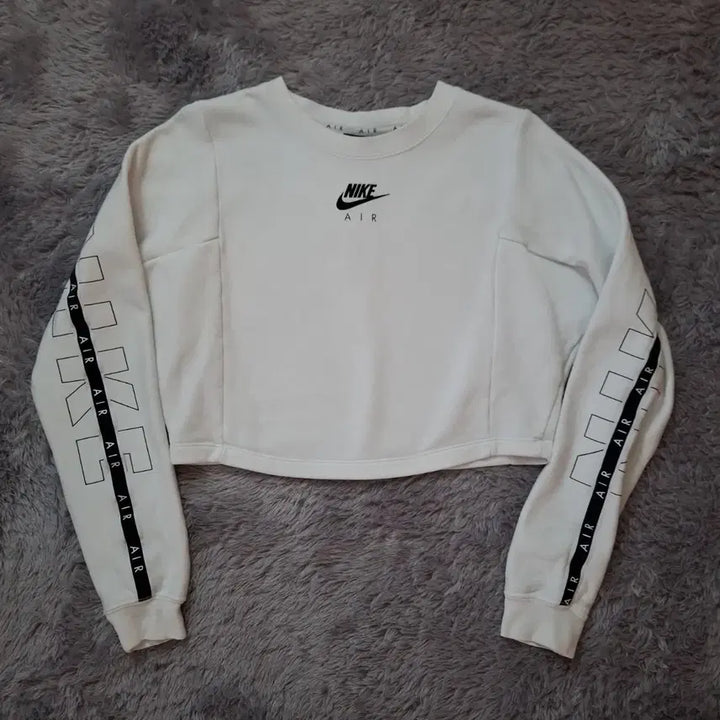 [BUNJANG] Nike Air Cropped Sweatshirt White / 나이키 AIR 크롭 맨투맨 화이트