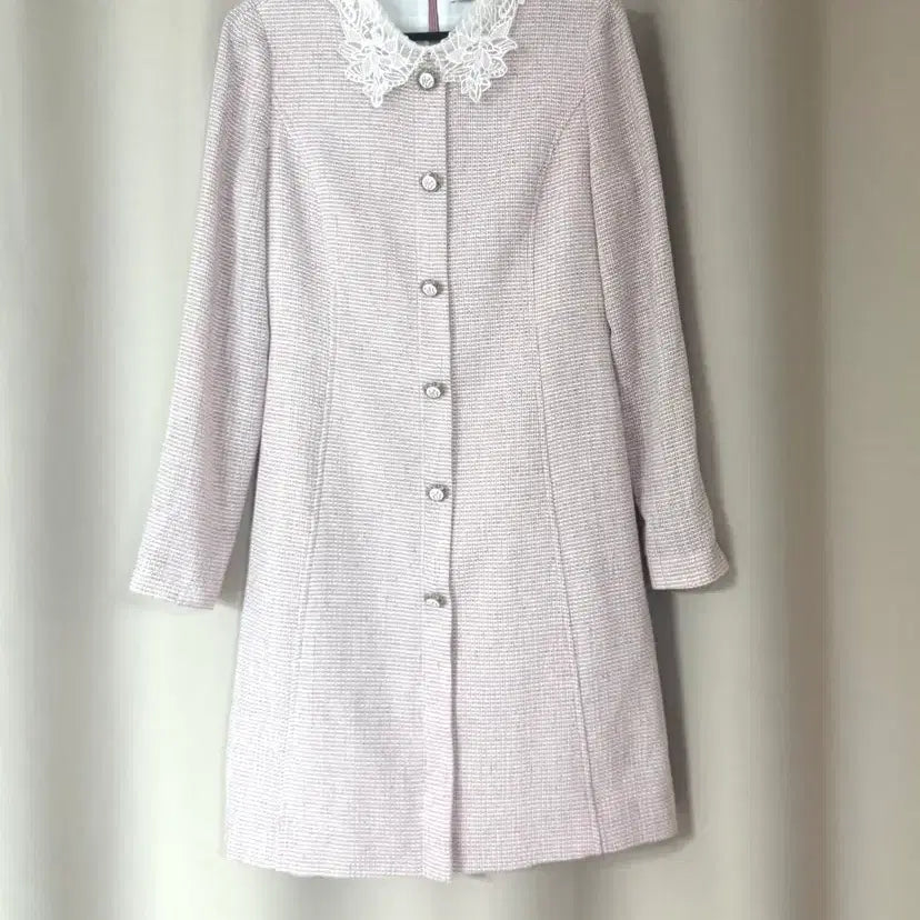 [BUNJANG] JJ JIGOTT Pink Tweed Dress / JJ지고트 핑크 트위드 원피스