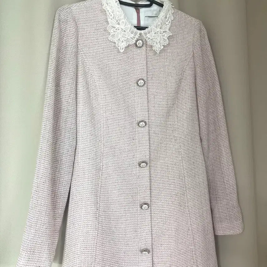 [BUNJANG] JJ JIGOTT Pink Tweed Dress / JJ지고트 핑크 트위드 원피스