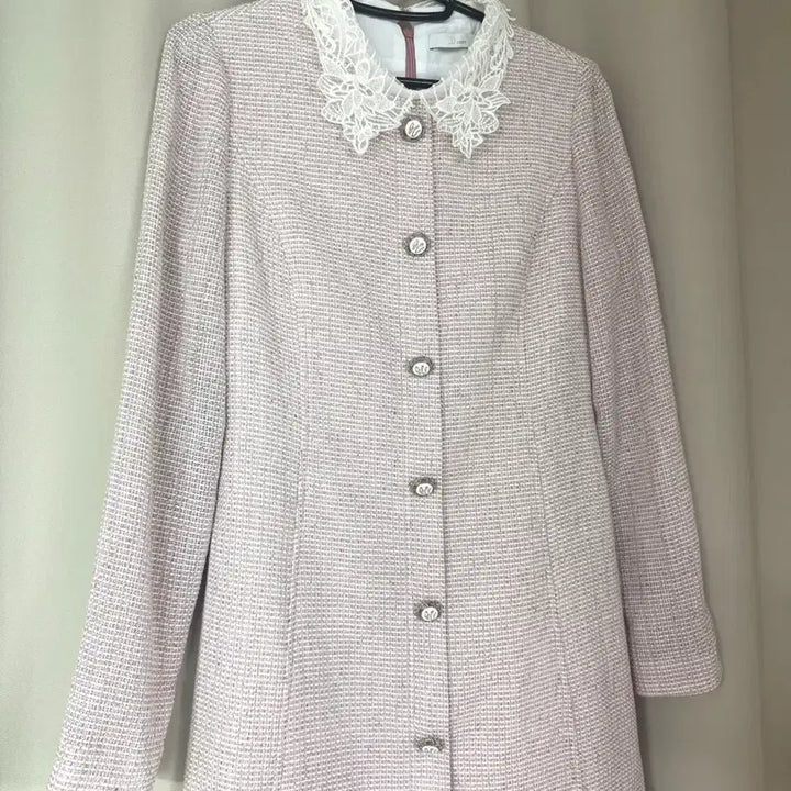 [BUNJANG] JJ JIGOTT Pink Tweed Dress / JJ지고트 핑크 트위드 원피스