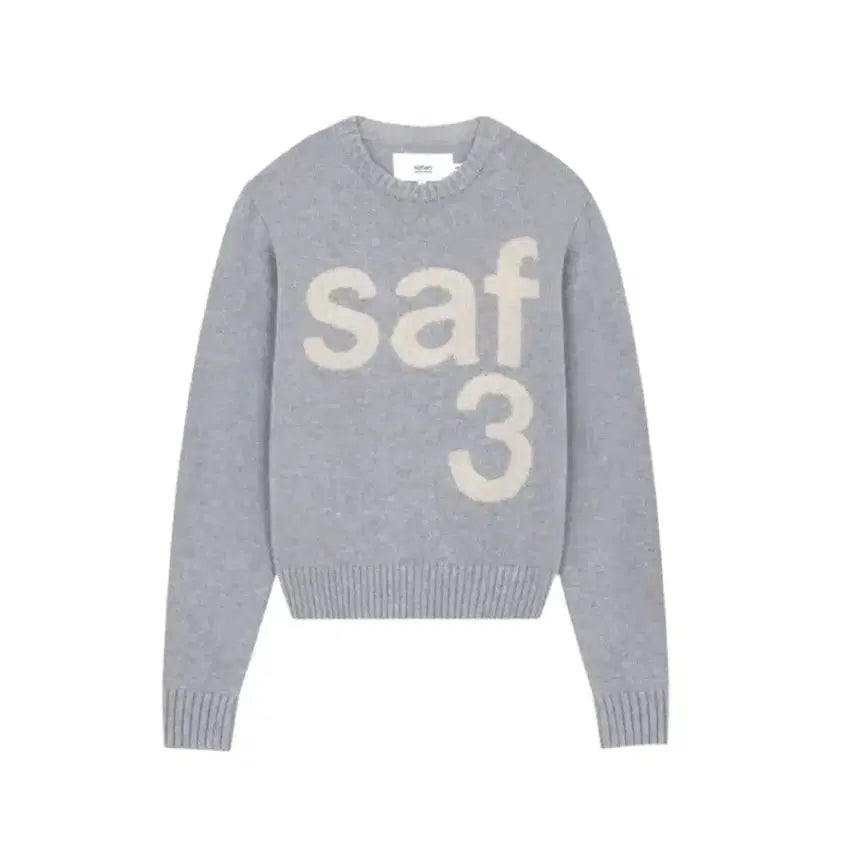 [BUNJANG] Safarispot Basic Safari Knit Grey / 사파리스팟 1/2 베이직 사파리 니트 그레이