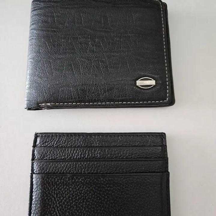 [BUNJANG] MARCO POLO Bifold Wallet and Card Holder Set - Black / MARGO.POLO 반지갑 카드지갑 세트 블랙
