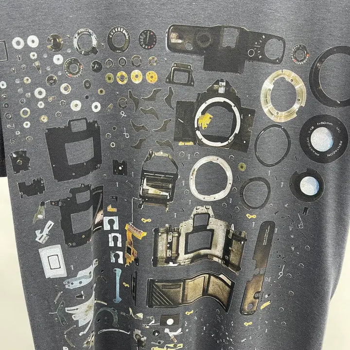 [BUNJANG] Solid Homme Graphic Short Sleeve T-Shirt / 솔리드옴므 그래픽 반팔티셔츠