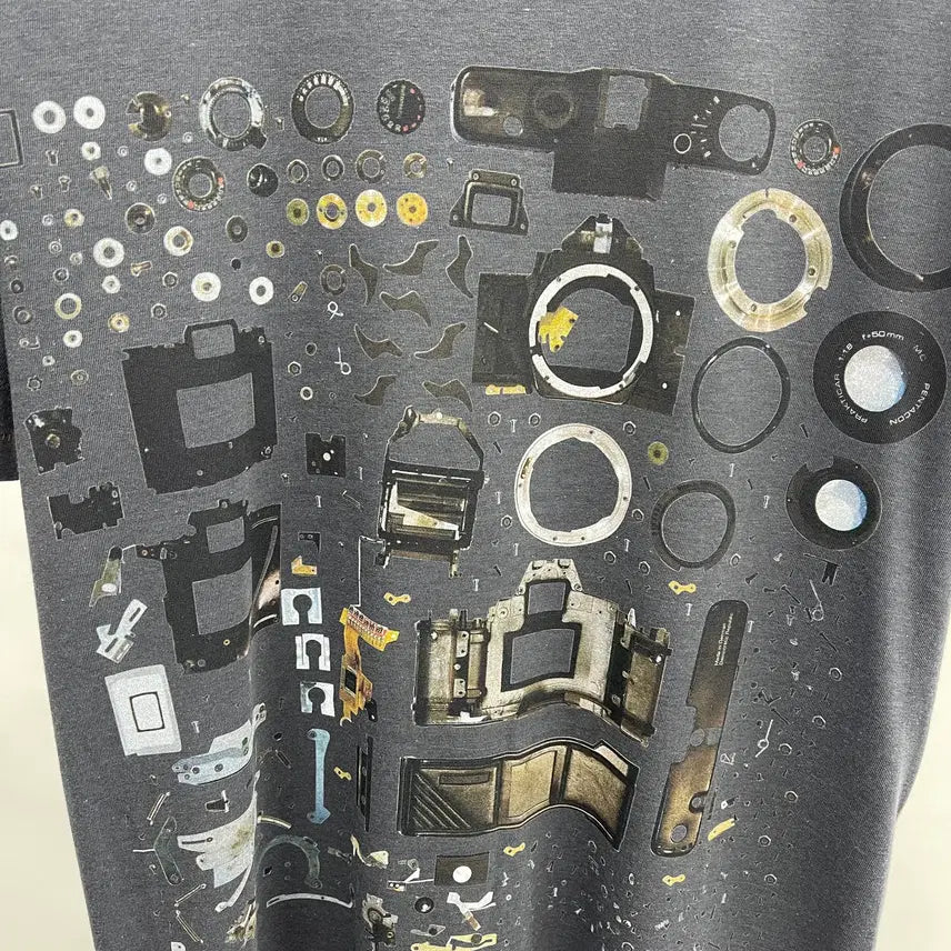 [BUNJANG] Solid Homme Graphic Short Sleeve T-Shirt / 솔리드옴므 그래픽 반팔티셔츠