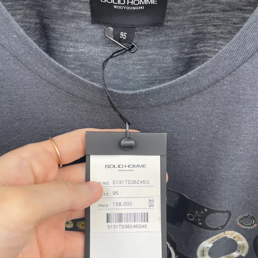 [BUNJANG] Solid Homme Graphic Short Sleeve T-Shirt / 솔리드옴므 그래픽 반팔티셔츠