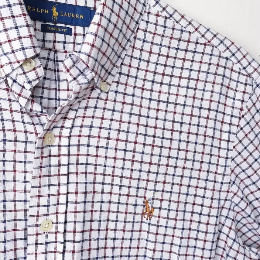 [BUNJANG] Polo Ralph Lauren Classic Fit Check Shirt White / 90/폴로 클래식핏 체크 셔츠