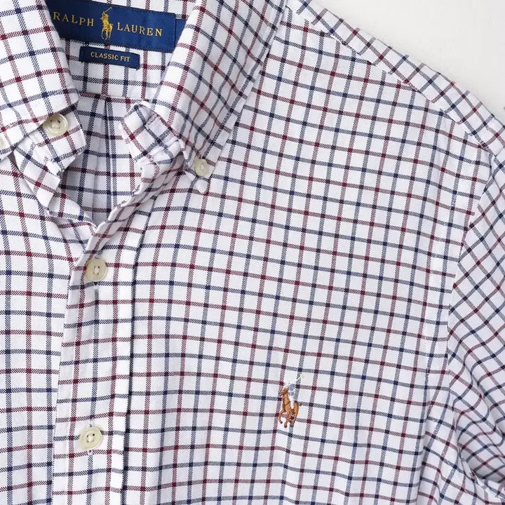 [BUNJANG] Polo Ralph Lauren Classic Fit Check Shirt White / 90/폴로 클래식핏 체크 셔츠