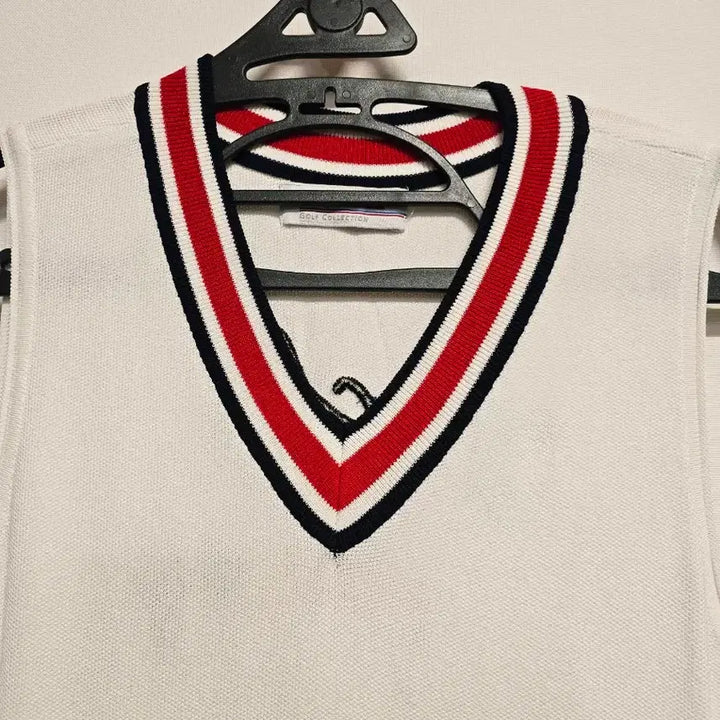 [BUNJANG] Le Coq Sportif White Knit Pleated Dress / 르꼬끄 화이트 니트 플리츠 원피스