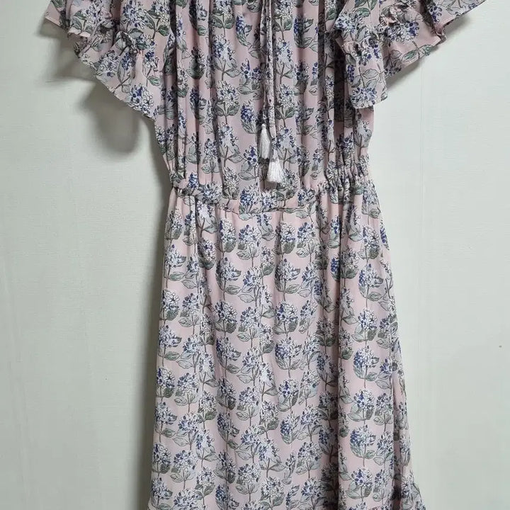 [BUNJANG] COINCOS Pink Flower Pattern Short Sleeve Dress / S (55) COIINCOS 코인코즈 핑크 플라워패턴 반팔 원피스