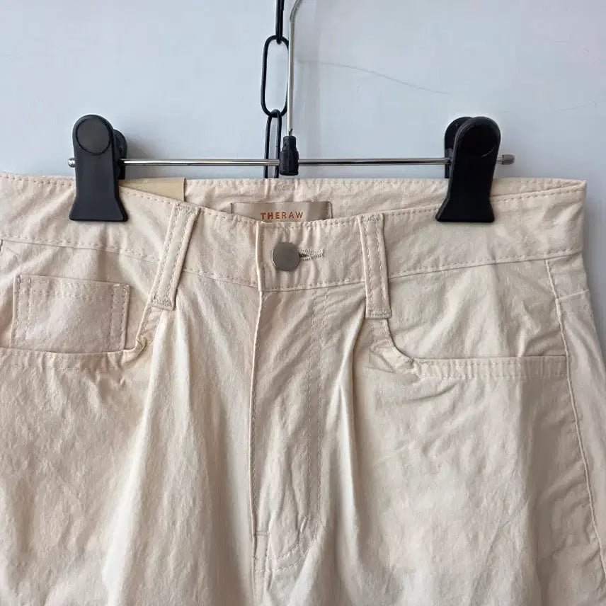 [BUNJANG] Beige Cotton Wide-Leg Pants (Size S) / S/베이지 면 배기팬츠 /새제품