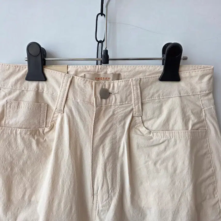 [BUNJANG] Beige Cotton Wide-Leg Pants (Size S) / S/베이지 면 배기팬츠 /새제품