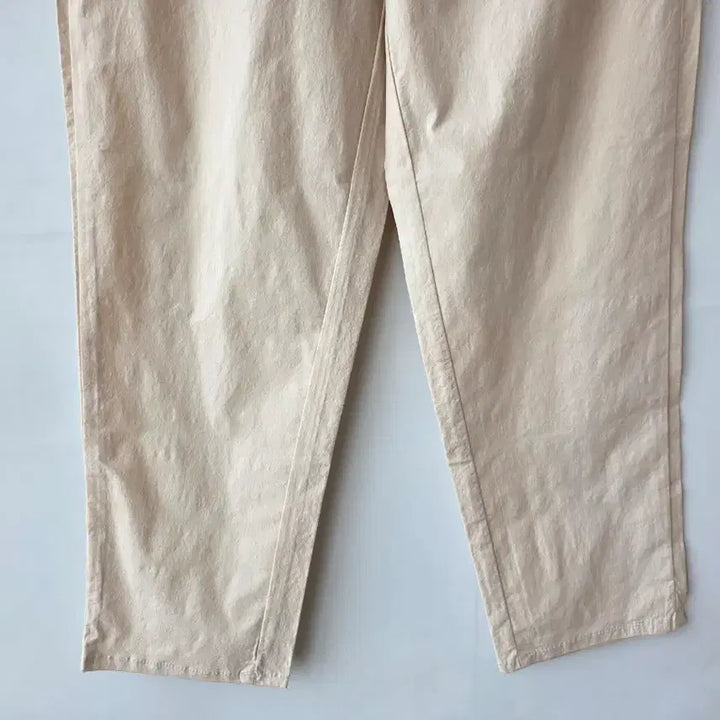 [BUNJANG] Beige Cotton Wide-Leg Pants (Size S) / S/베이지 면 배기팬츠 /새제품