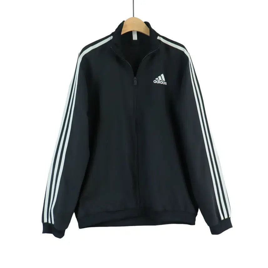 [BUNJANG] Adidas Black 3-Stripes Track Top Jacket (M) / 아디다스 adidas 정품 블랙 삼선 트랙탑 자켓 M