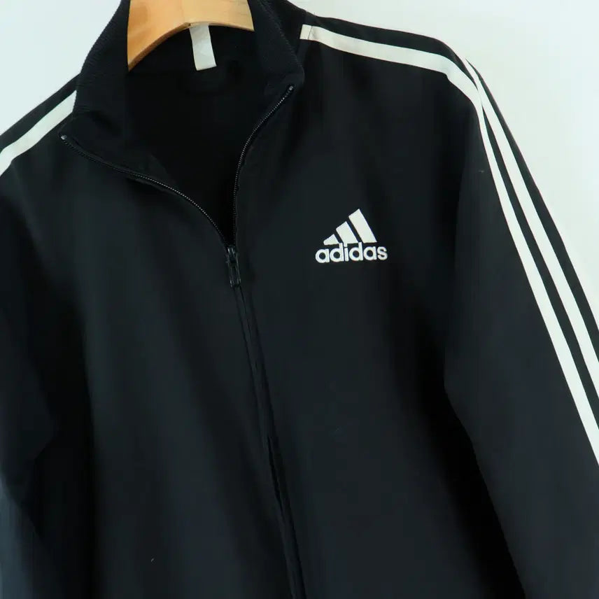 [BUNJANG] Adidas Black 3-Stripes Track Top Jacket (M) / 아디다스 adidas 정품 블랙 삼선 트랙탑 자켓 M